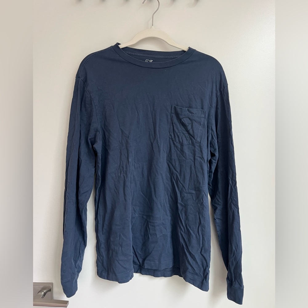 Vineyard Vines Classic Blue Long Sleeve Tee